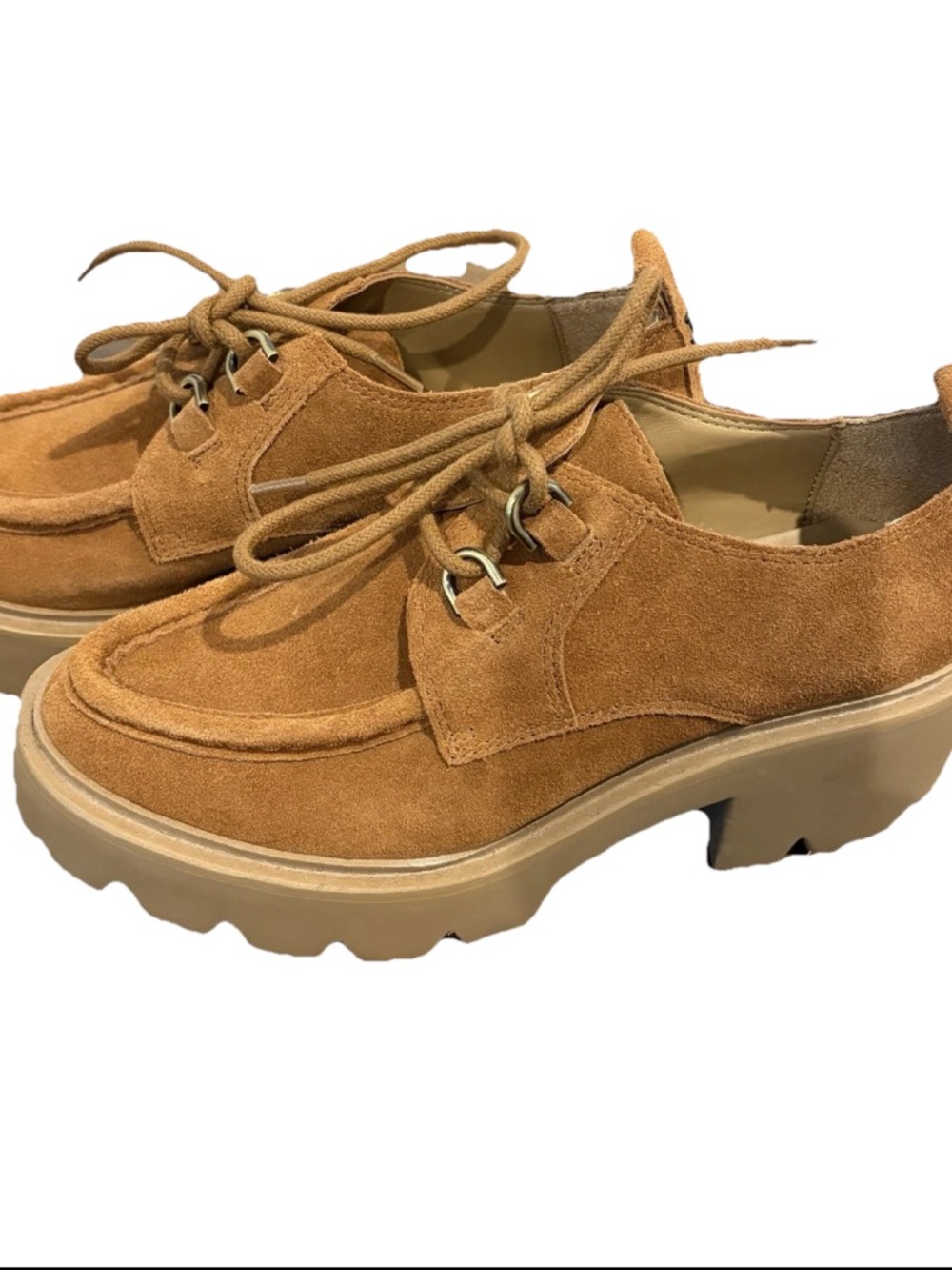 Sam Edelman Monna Platform Lug Sole Loafer Women’s Size 5.5 Brown